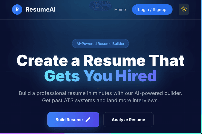 ResumAI project cover